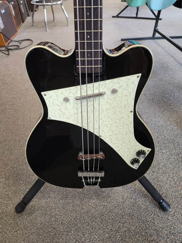 Used Kay Vintage Reissue K5970VBK Jazz Special Bass by Roger Fritz - Black w/ Hardshell Case image 1
