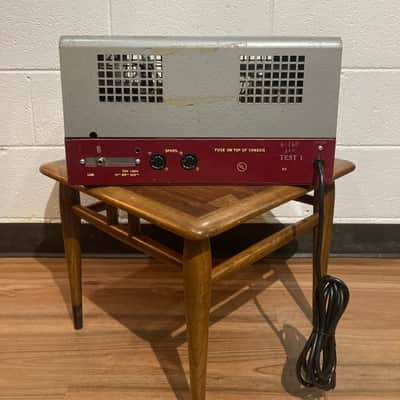 Schulmerich Electronics Model E11 1940’s - Dual 807 Guitar Amplifier Head - 4-8-16 ohm - Red / grey image 4