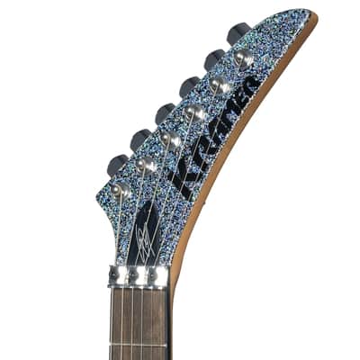 Kramer Lzzy Hale Voyager Electric Guitar, Black Diamond Holographic Sparkle image 2