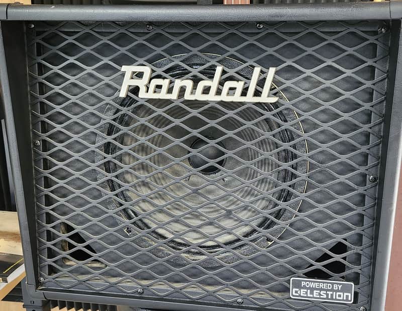 Randall RD112-V30 Diavlo 65-Watt 1x12" Angled Baffle Guitar Speaker Cabinet 2010s - Black image 1