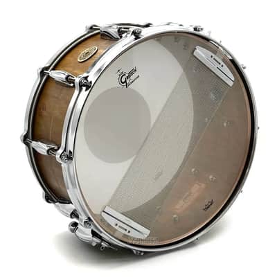 Gretsch USA Phosphor Bronze Snare Drum 14x6.5 Aged Patina image 3