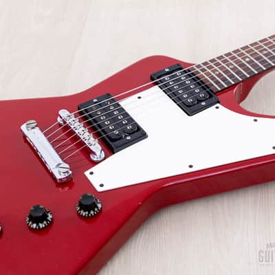 1983 Gibson Explorer Cardinal Red Custom Color Vintage Guitar w/ Dirty Fingers, Case image 6