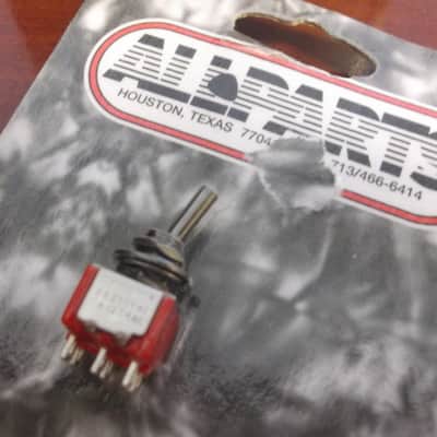 On-On DPDT Round Bat Mini Switch - BLACK