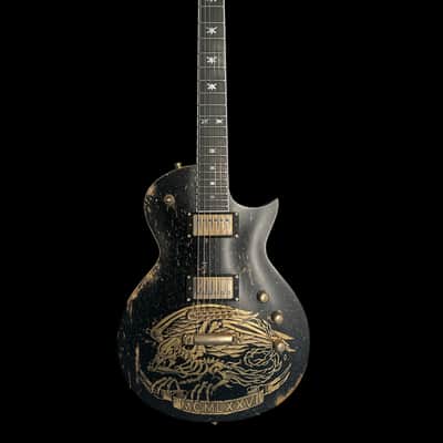 ESP Will Adler Warbird | Distressed Black with Graphic image 2