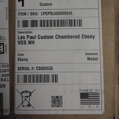 Gibson Dealer Select Les Paul Custom Chambered 2026 - Antique Ebony VOS image 15