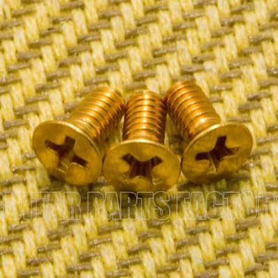 TBS-G (3) Vintage USA Gold Bridge Block Screws
