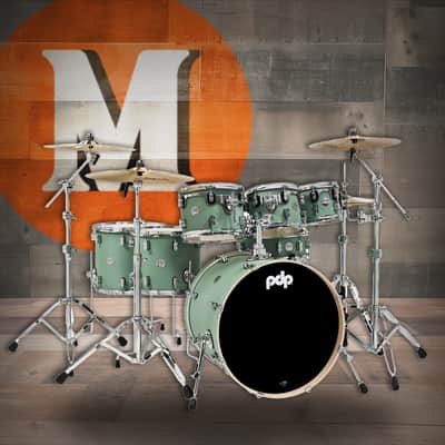 PDP Concept Series 7-Piece Maple Shell Pack - Satin Seafoam (PDCM2217SF) image 1