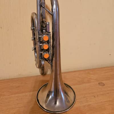 Soviet Trumpet Cornet USSR Leningrad Musical Wind Instrument Horn Vintage and Rare image 2