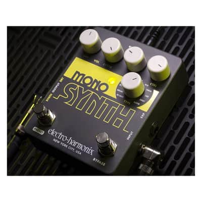 Electro Harmonix Guitar Mono Synthesizer Effects Pedal with Dry Volume Knob, Control Knob, Bypass Footswitch and Status LED image 5