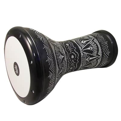 The 17'' Black Wave Zaza Percussion Engraved Egypt Style Darbuka Doumbek image 2