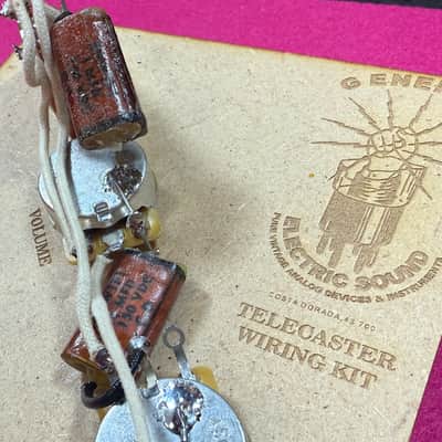 General Vintage Tone® Pre-Wired Harness Electronics for Telecaster® “Esquire ® ” Phone book capacitors image 3