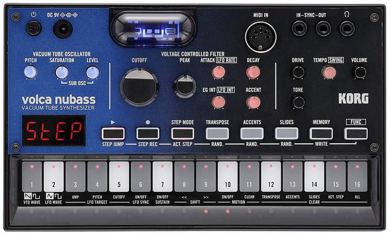 Korg Volca Nubass Vacuum Tube Synthesizer image 1