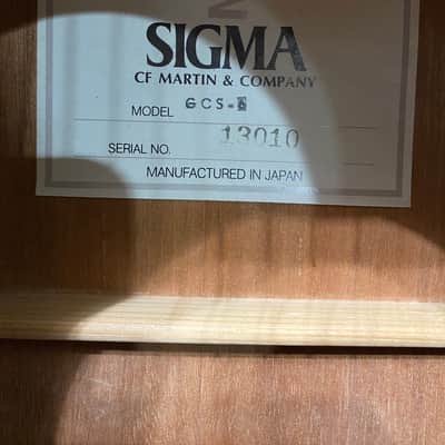 Martin Sigma GCS-6 Vintage Japan Acoustic Guitar 1970’s Grand Concert New Strings image 5