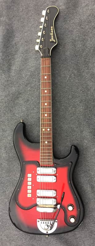 Jackson Strato Tone 1965 Red Burst Rare image 1