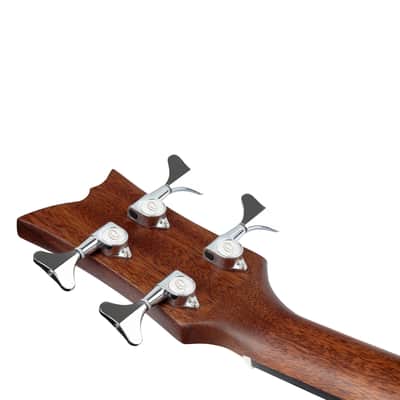 Ortega D7CE-BFT-4 Deep Series 7 Spruce Top Mahogany Neck Medium Scale 4-String Acoustic-Electric Bass Guitar image 16