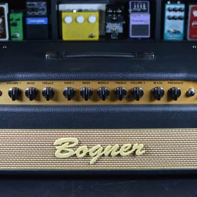 Bogner Shiva EL34 2-Channel 80-Watt Guitar Amp Head 2010s - Black with Green Back Panel image 2
