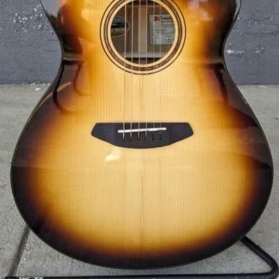 Breedlove Artista Pro Series Concerto CE Acoustic Electric Guitar, Burnt Amber image 8