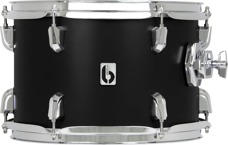 British Drum Co. ENG-14-14-FT-STB Enigma Series Floor Tom. Satin Black 14" x 14" image 1