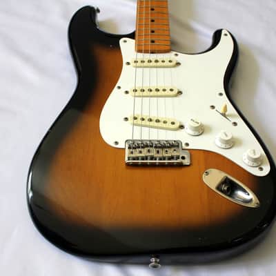 Fender Japan Stratocaster ST57-DMC Vintage Guitar Dimazio Pickups 1994-95 Sunburst +Tremolo arm&bag image 4