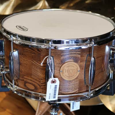 Holloman Custom Drums 6.5" x 14" Ash Segmented Snare Drum image 3