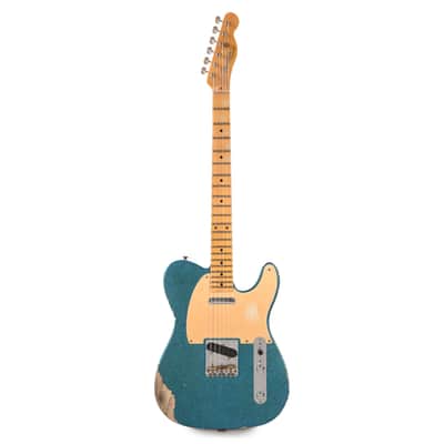 Fender Custom Shop 1952 Telecaster "Chicago Special" Heavy Relic Super Aged Blue Sparkle w/Gold Anodized Pickguard (Serial #R124568) image 4