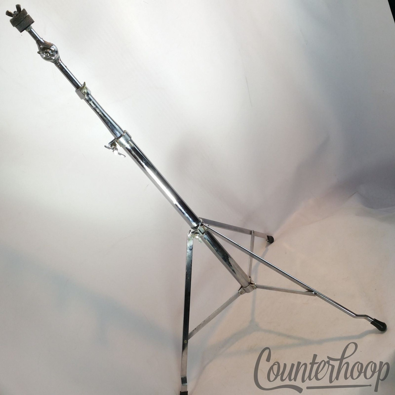 Ludwig Cymbal Stand Atlas Chrome USA Crash/Ride Single-Braced Excl  Vintage 60* — main photograph