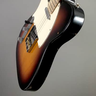 LEFTY! USACG Roasted Flame Maple Boutique Custom Guitar Telecaster Classic Sunburst Alder NOS Relic 7.6 lb HSC image 8