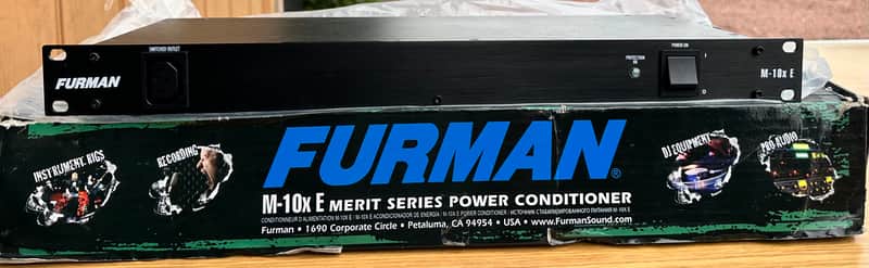 Furman M-10x E Merit Series Power Conditioner 2010s - Black image 1