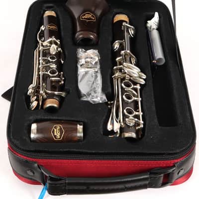 Allora Paris Series Grenadilla Clarinet Silver Plated Keys w/ OHSC image 1