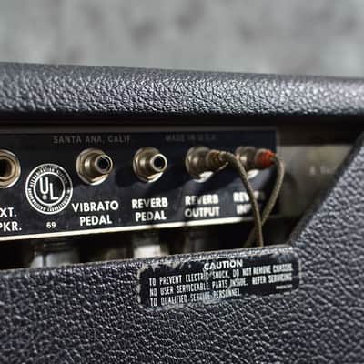 Fender Princeton Reverb Combo Vintage 1967 Blackface Freshly Serviced w FAST Same Day Shipping image 4