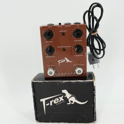 T-Rex Replica Early Version with Dinosaur Logo w/ Lehle Footswitch Mod & Box image 2