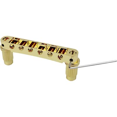 Guitar Tune-O-Matic Bridge and Stop Bar Tailpiece Combo with Anchors and Studs Replacement Compatible with LP SG EPI 6 String Electric Guitar Golden image 2