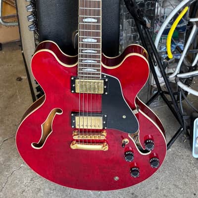 Samick Riff ES-355 335 Style Semi-Hollow Guitar Cherry Red image 2