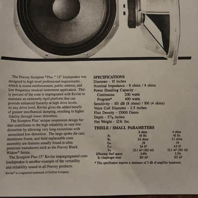NEW! Peavey Scorpion Plus 15" Basket Replacement Superstructure 1990s USA image 14