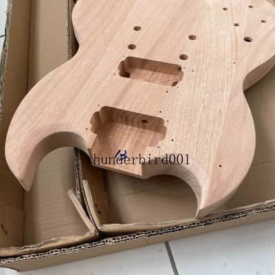 Lefty DIY Project Guitar Mahogany Body, Rosewood Fingerboard Neck image 4