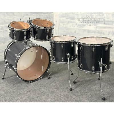 Ludwig Classic Oak 5pc Drum Set 22/10/12/14/16 Hybrid Black Sparkle image 4