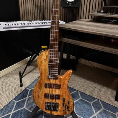 2009 Fodera Emperor II 5 Elite – Spalted Mango Top, NYC Era, Pope Preamp, OHSC image 4