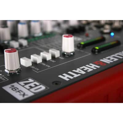 Allen & Heath ZED-16FX Multipurpose USB FX PA Live Mixer w Built In Effects, Cables image 12