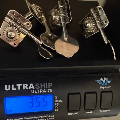 Fender Mustang bass tuners with screws 1998 - Chrome image 1