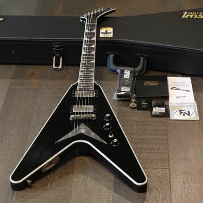 2022 Gibson Custom Dave Mustaine Signature Flying V Exp Black Ebony VOS + COA OHSC image 1