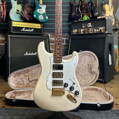 Fender Limited Edition Mahogany Blacktop Stratocaster HHH Olympic White 2020 image 1