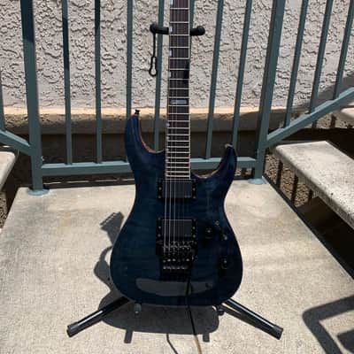 ESP LTD MH-400 2000's Quilted Maple Blue image 2