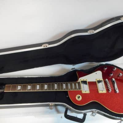 Samick LS450 Artist Series Lp Copy with case 90's Metallic Red Flake image 11