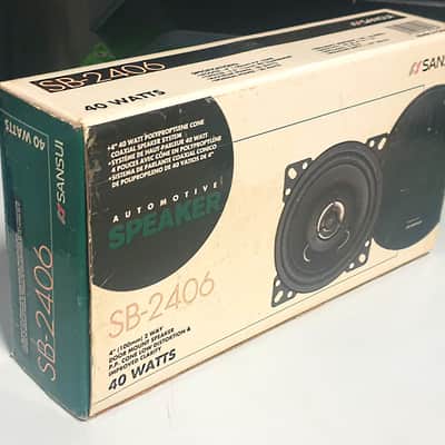 Vintage *New* Sansui SB-2406 Car Speakers - New Old Stock Open Box image 2