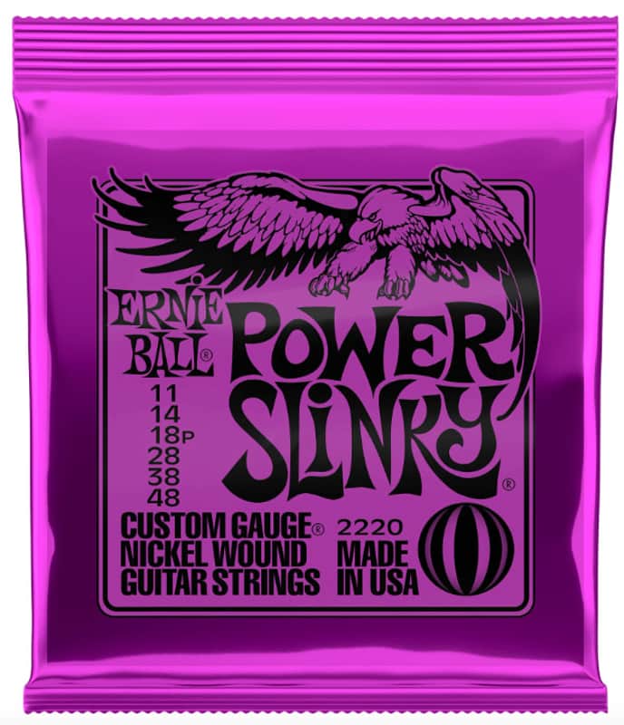 Ernie Ball Guitar Strings Power Slinky 11-48 Nickel Wound Electric 2220 image 1