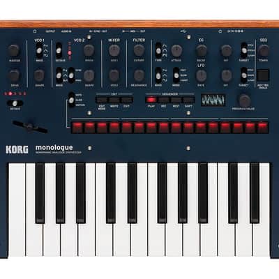 Korg Monologue Analog Keyboard Synthesizer (Blue) [DEMO]