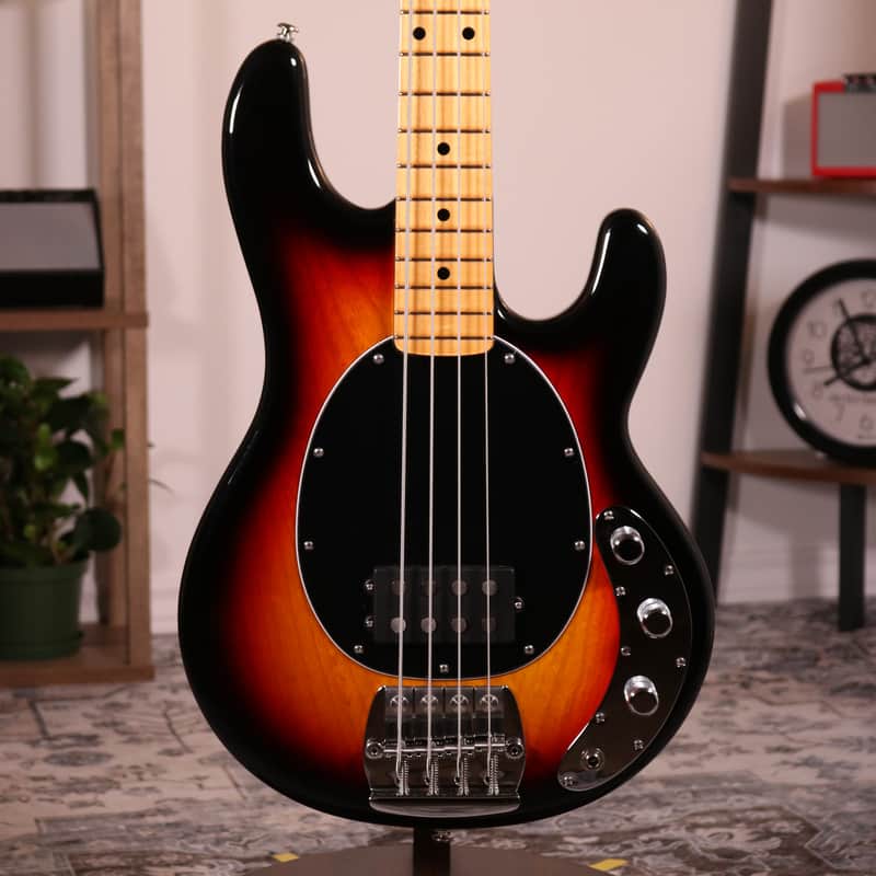 MusicMan Retro '70s StingRay 4 Bass - Maple Fingerboard, Vintage Burst image 1