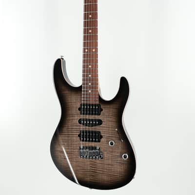 Suhr Modern Plus HSH Guitar w/ Pau Ferro Fingerboard - Trans Charcoal Burst image 3