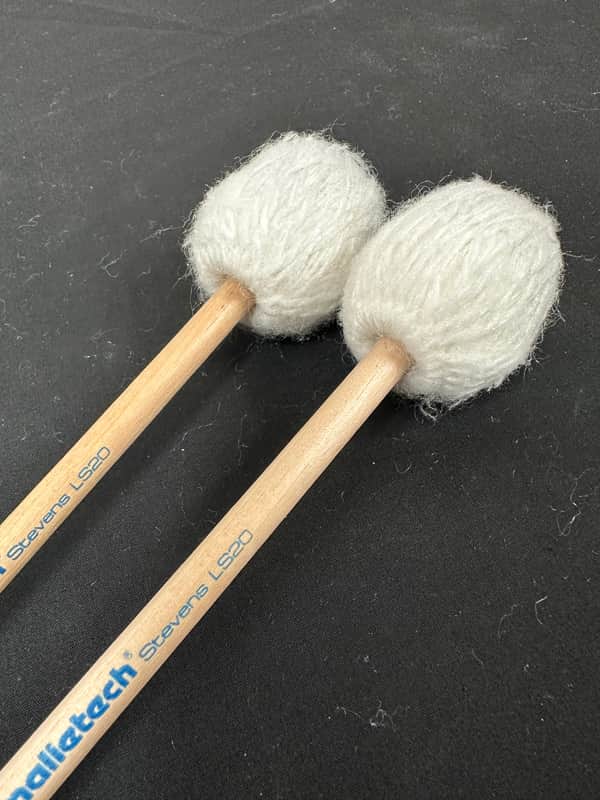 Malletech LS20 Marimba Mallets, Med to Very Hard, Leigh Stevens, 1 Pair/2 Mallets - GOOD image 1