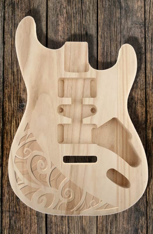 SUPER COOL! Strat type 2023 - Custom hand carved Guitar Body by Dreamopedia image 1